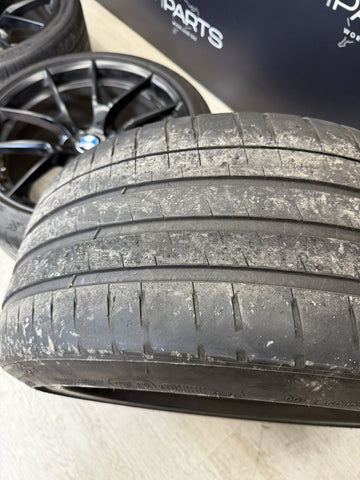 OEM 15-20 BMW F80 F82 F83 F87 M2 M3 M4 CS Wheels Rims Genuine Style 763M Black