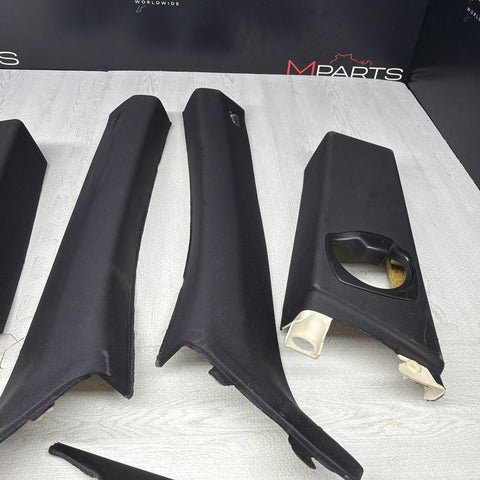 08-13 BMW E92 M3 OEM ABC PILLAR PILLARS BLACK PAIR SET *NOTES*