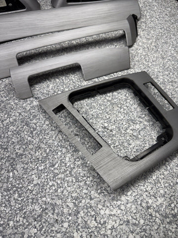 01-06 BMW E46 M3 Convertible Interior Armrests Trim Set Brushed Aluminum