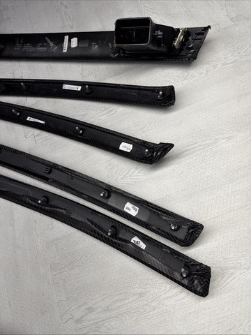 08-13 BMW E92 E93 M3 Interior Trim Set Carbon Leather Carbon Fiber Wrapped