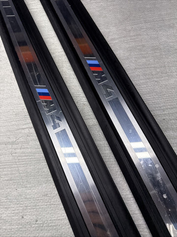 BMW 21-26 G83 M4 Front Side Door Sills Scuff Plates Trim Panels OEM