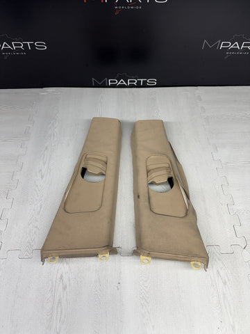 GENUINE BMW E46 B Pillar Trims Column Cover Pillars Pair 8266945 8266946