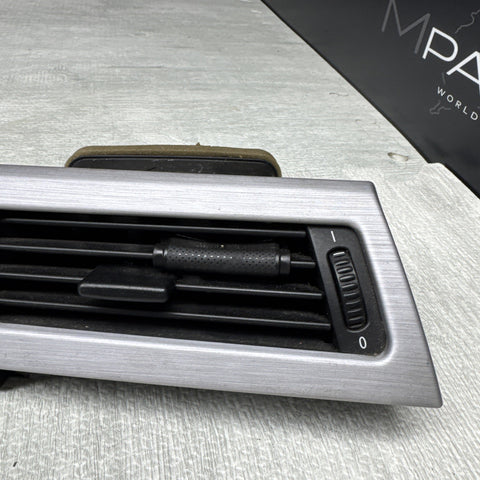 2006-2010 BMW E60 M5 Factory Dash Interior Trim Brushed Aluminum Left Vent