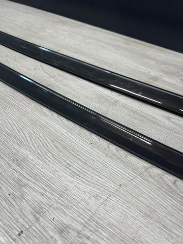 14-25 BMW F16 X6 F86 X6M Roof Drip Mouldings Trims Dravit Grey Pair Set OEM