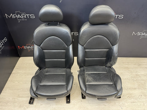 01-06 BMW E46 M3 Coupe Interior Front Seats Black heated Powered *Notes*