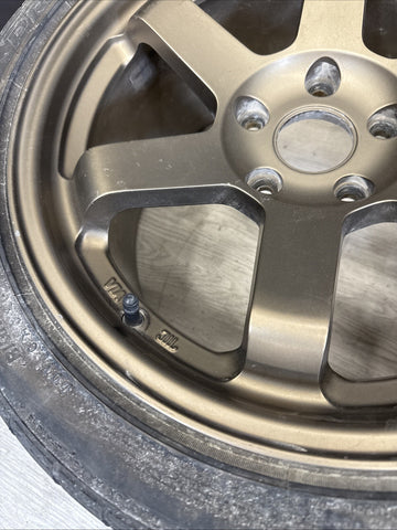 17x9 MATTE BRONZE TE37 STYLE WHEELS FITS HONDA CIVIC EG EK S2000