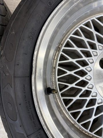 Set of 4 15x8 AVID1 AV18 4x100 25 Silver Machined Lip Wheel Rim 73.1