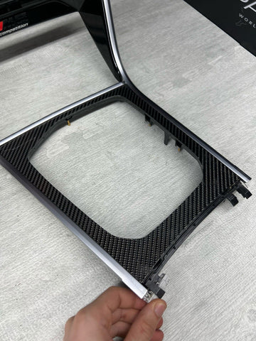 Center Dash Console Carbon Fiber Trims Panels 51168096321 51169396502 BMW F92 M8