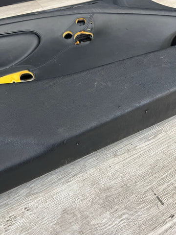 01-06 BMW E46 M3 DRIVER LEFT SIDE DOOR PANEL CARD BLACK OEM