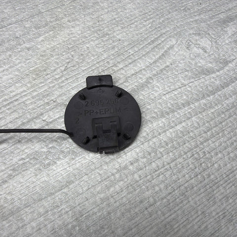 BMW E46 M3 Front Bumper Tow Hook Eye Cover 2695250 OEM Carbon Black