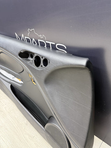 01-06 BMW E46 M3 DRIVER LEFT SIDE DOOR PANEL CARD BLACK OEM