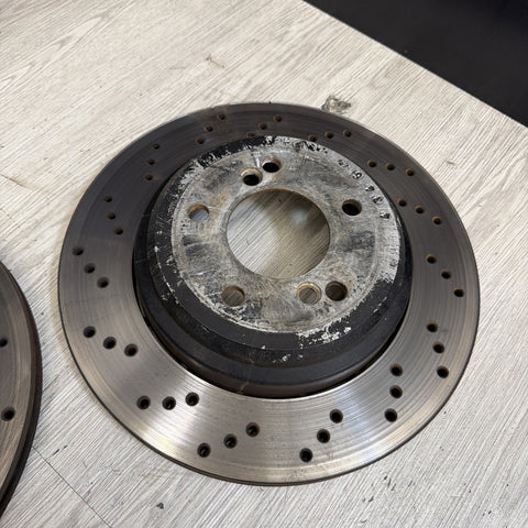 Genuine BMW Z4 M E46 E85 E86 Rear Brake Discs Ventilated Pair 2228802 2228801