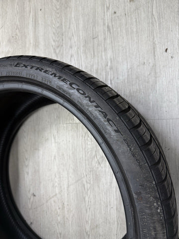 2018 Used 285/30ZR20 Continental ExtremeContact DWS06 Plus 99Y - 7-8/32