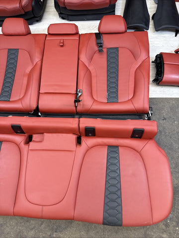 20-25 BMW G06 F96 X6M Original Sakhir Orange Interior Seats Complete