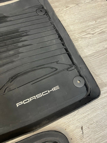 Genuine OEM Porsche 4 Piece All Weather Floor Mats for 2018-2023 Macan