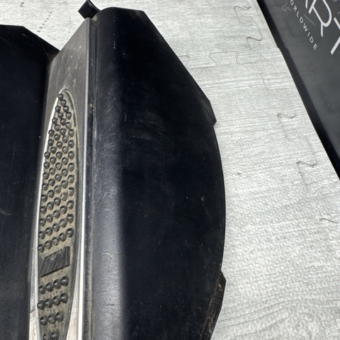 01-06 BMW E46 M3 Left Right Kick Dead Pedals Covers Trims Panels Genuine Black