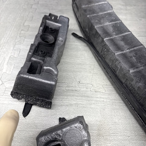 02-06 BMW E46 M3 Front Bumper Rebar Styro Foam Support Complete / Separated