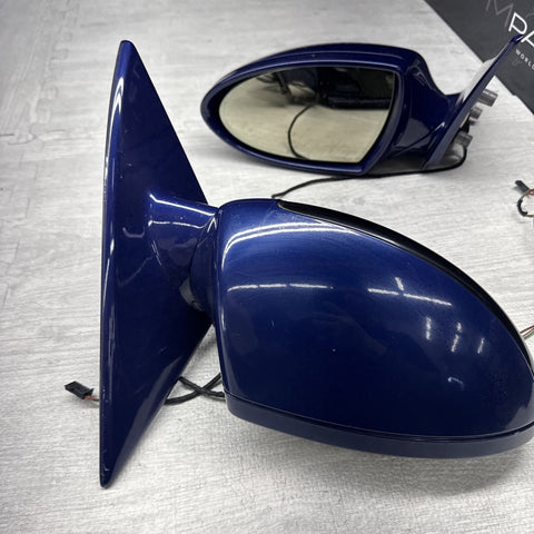 2006-2008 BMW E63 E64 M6 Door Mirrors Set Interlagos Blue *Notes*