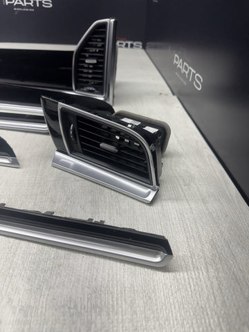 Porsche Macan 2018 BLACK PIANO Dash Dashboard Door Molding Panel Trim Set