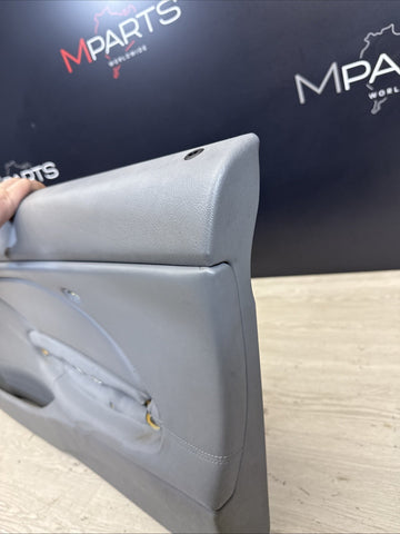 01-06 BMW E46 M3 PASSENGER RIGHT SIDE DOOR PANEL CARD DOVE GREY GRAY OEM