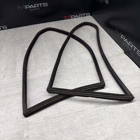 BMW 94-99 E36 M3 Coupe Panel Window Gaskets Seal Black Quarter Rear OEM