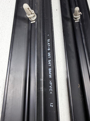 OEM BMW 98-02 Z3 M Z3M Coupe Interior Door Sill Cover Covers Trims Pair Black