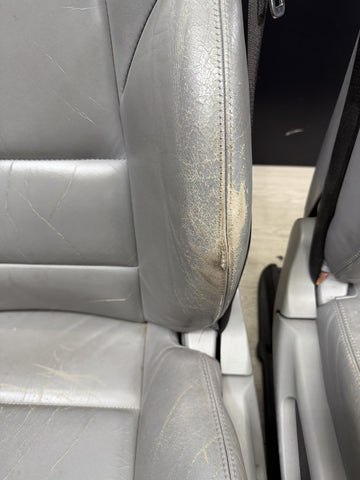 01-06 BMW E46 M3 Convertible Interior Front Heated Seats Gray Grey *Notes*