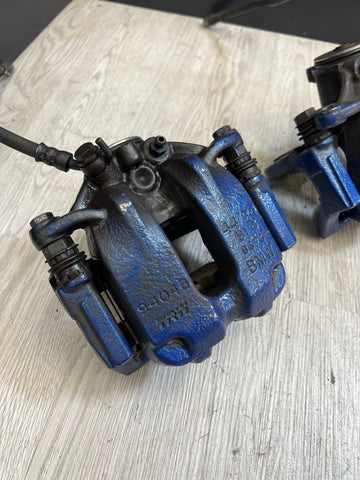 13-17 BMW F06 F10 F12 F13 M5 M6 REAR LEFT & RIGHT BRAKE CALIPERS BLUE