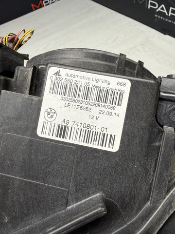 15-17 BMW F80 F82 M3 M4 FRONT LEFT LED HEADLIGHT ASSEMBLY COMPLETE OEM 7410802