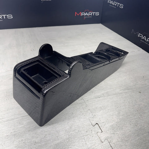 01-06 BMW E46 330 328 325 M3 COUPE BLACK CENTER CONSOLE COIN TRAY CARBON FIBER