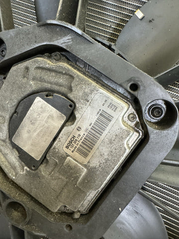 11-12 BMW E90 E92 E93 335 N55 Electric Engine Radiator Condenser Cooling Fan