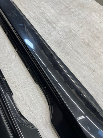 06-10 BMW E63 E64 M6 Side Skirts Rocker Panels Black Sapphire OEM