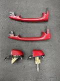 01-06 BMW E46 M3 OEM Outer Exterior Door Handles Imola Red