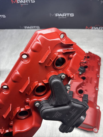 2008-2013 BMW E90 E92 E93 M3 S65 V8 Valve Covers Pair LH RH 7838268 7838267 Red