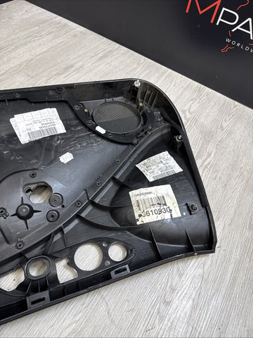 01-06 BMW E46 M3 DRIVER LEFT SIDE DOOR PANEL CARD BLACK OEM