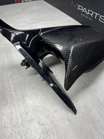14-20 OEM BMW F22 F23 F87 M2 Right Passenger Mirror Assembly Carbon Fiber Cover