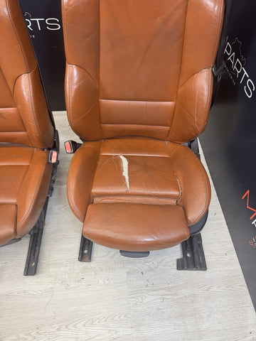 01-06 BMW E46 M3 Convertible Interior Front Heated Seats Cinnamon *Notes*