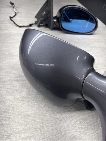 01-06 BMW E46 M3 Side View Door Mirrors Pair Steel Gray  *Notes*