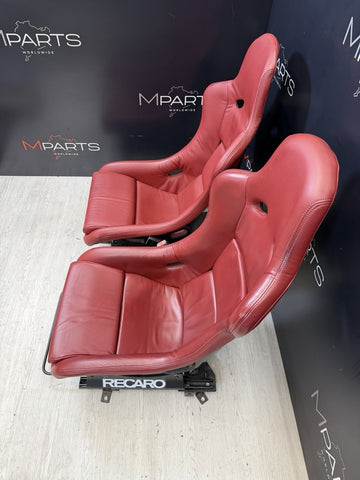 BMW E46 M3 01-06 Recaro Pole Position CS Seats Reupholstered Imola Red  *Notes*