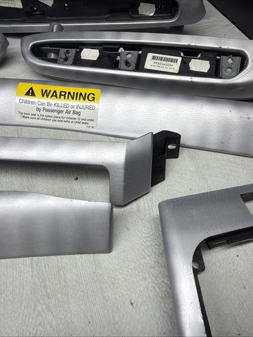01-06 BMW E46 3 Series M3 Coupe Interior Armrests Trim Set Aluminum *Tab