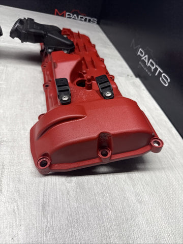 2008-2013 BMW E90 E92 E93 M3 S65 V8 Valve Covers Pair LH RH 7838268 7838267 Red