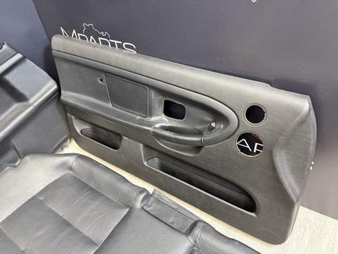 95-99 BMW E36 M3 COUPE SPORT VADER SEATS BLACK LEATHER OEM SET