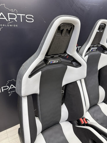 BMW 21-26 G80 M3 Front Silverstone Carbon Bucket Seats Seat Set OEM 600 Miles