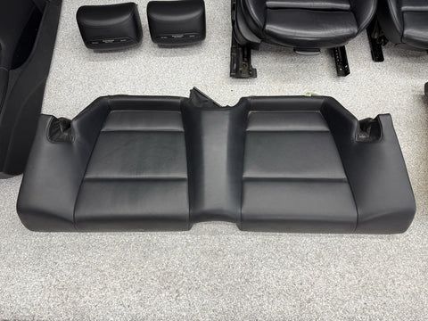 01-06 BMW E46 M3 Convertible Interior Heated Seats Nappa Black Set Complete