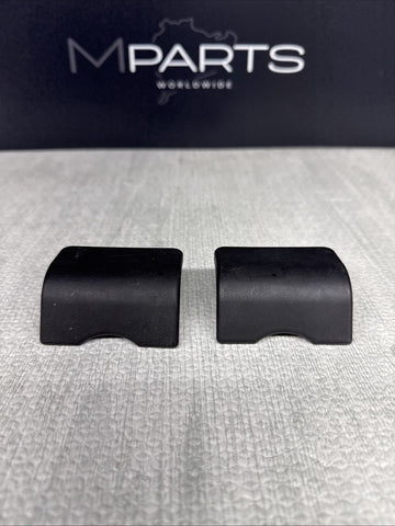 BMW E46 M3 REAR SEATBELT COVERS CAPS 7009902 52207009903 BLACK Genuine