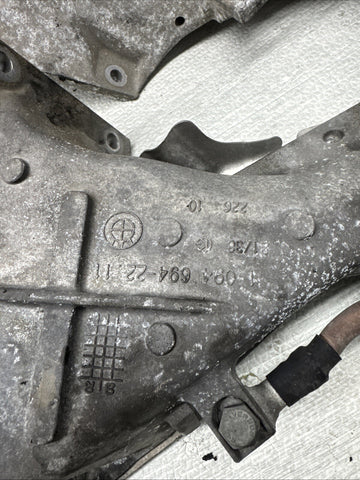 01-06 BMW E46 M3 Left Right Engine Support Suspension Arm Mounts Brackets Manual