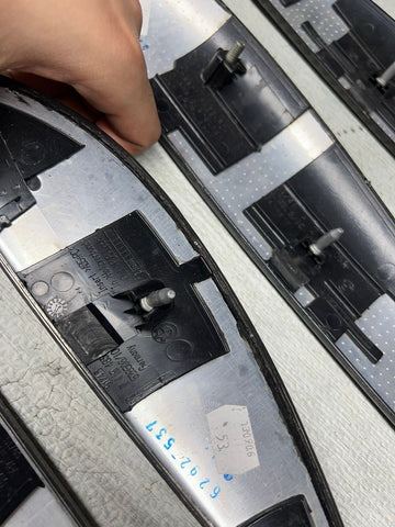 06-07 OEM BMW E63 E64 M6 Front Rear Door Dash Center Console Carbon Trim SET