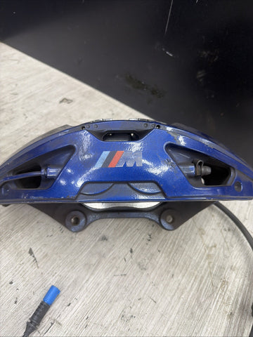 20-24 OEM BMW F97 F98 X3M X4M Front Left Right Brake Calipers Brembo Blue