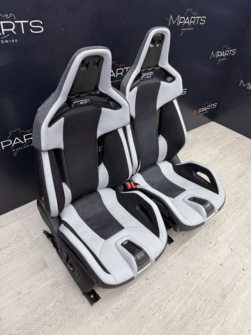 BMW 21-26 G80 M3 Front Silverstone Carbon Bucket Seats Seat Set OEM 600 Miles