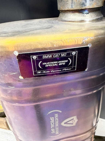 Valvetronic Designs Valved Titanium Full Exhaust w/ Burnt Tips 20-25 BMW G87 M2